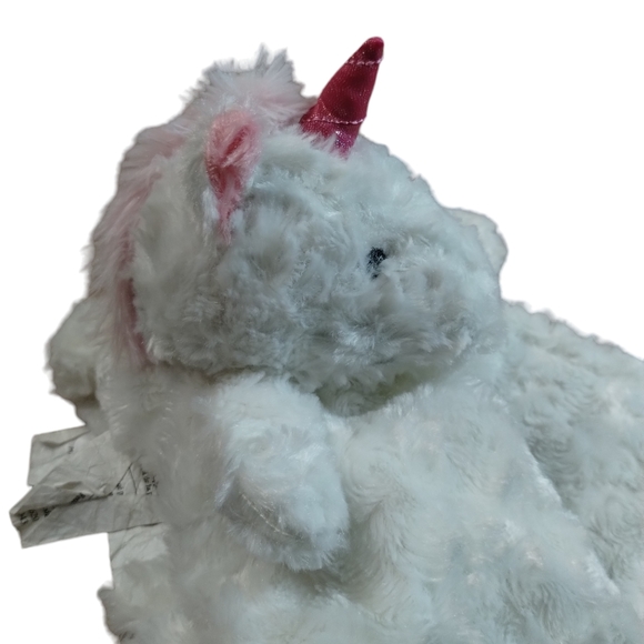 Manhattan Kids LLC Unicorn White & Pink Security Blanket Lovey Plush - Picture 5 of 12